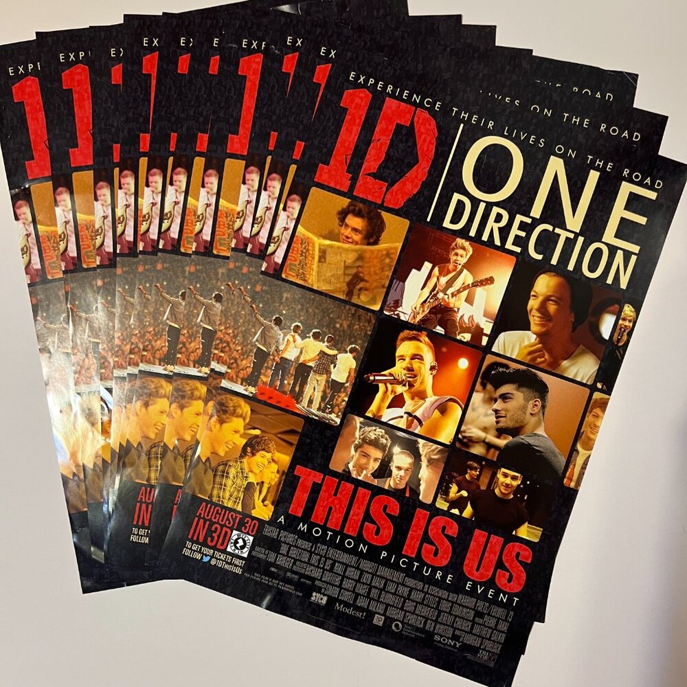 Lot of 10 One Direction This Is Us Movie Posters 2013